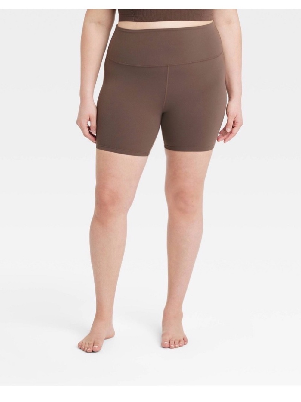 All In Motion™ Women's Everyday Soft Ultra High-Rise Bike Shorts 6" -Espresso 4X